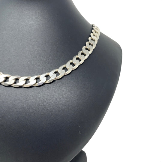 Sterling Silver Heavy Curb Chain (22")