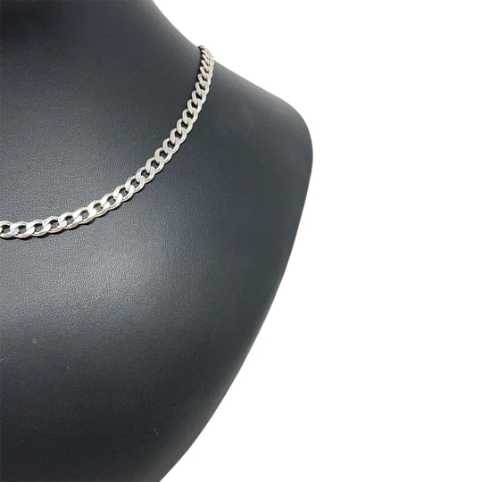 Sterling Silver Curb Chain (22")