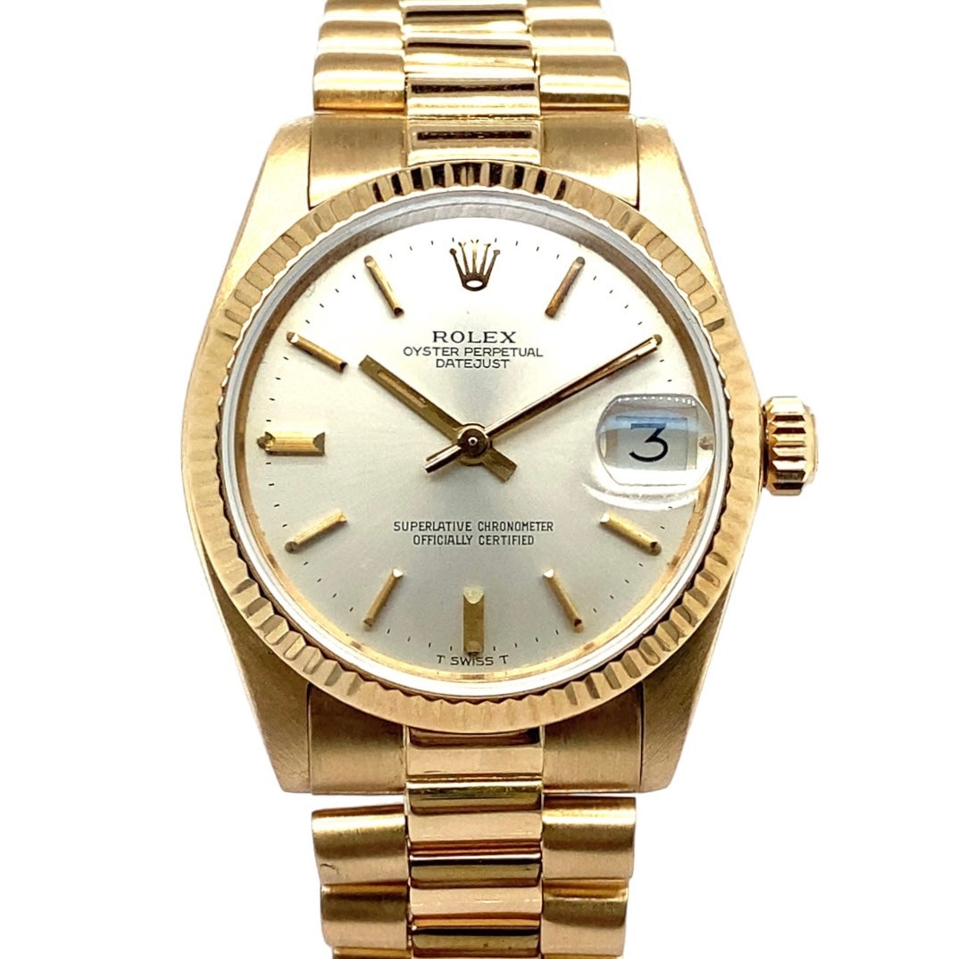 Vintage rolex datejust online gold