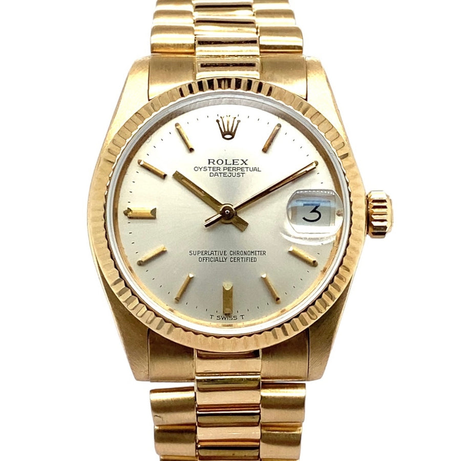 Pre-Owned 18ct Yellow Gold Datejust Rolex (Midi)