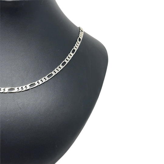 Sterling Silver Figaro Chain (24”)