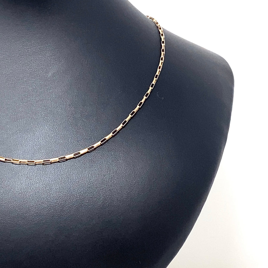 9ct Yellow Gold Paper Trace Chain (18")