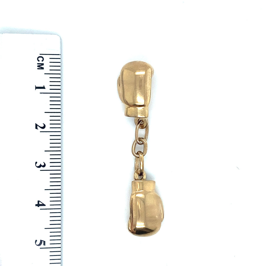 9ct Yellow Gold Boxing Gloves Pendant
