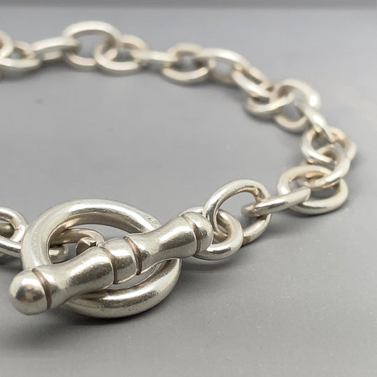 Sterling Silver T-Bar Bracelet