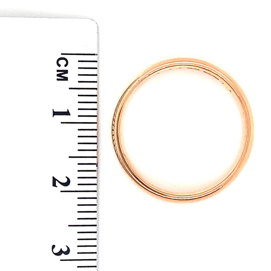 22ct Yellow Gold Band Ring - Size O 1/2