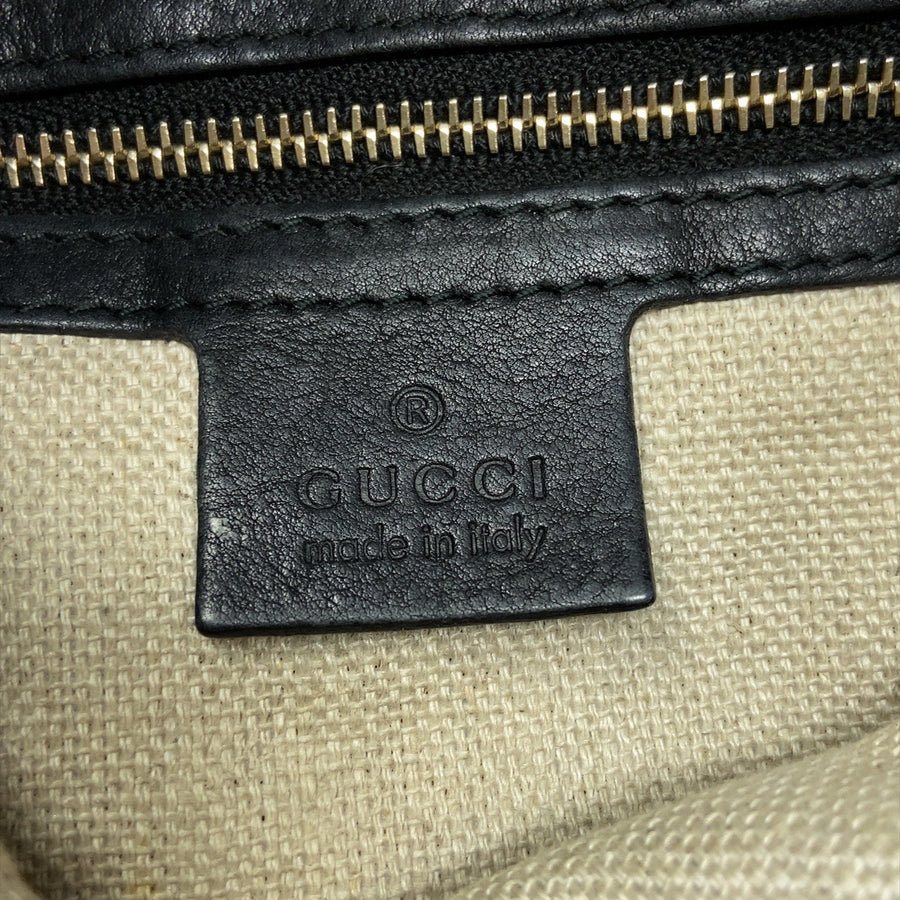 Pre-Owned Gucci Leather Marra Kech Black Handbag