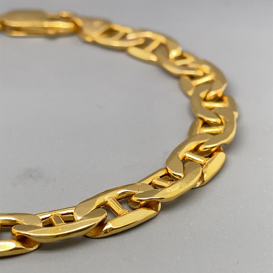 9ct Yellow Gold Marine Link Bracelet