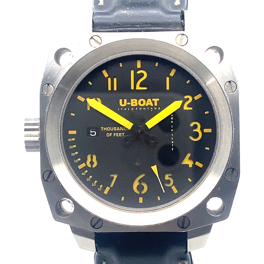 Pre-Owned Stainless Steel and Rubber Strap Italo Fontana Thousands of Feet U-Boat Watch (Gents)