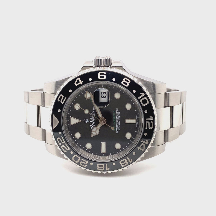 Pre-Owned Stainless Steel GMT Master II Rolex (Gents)