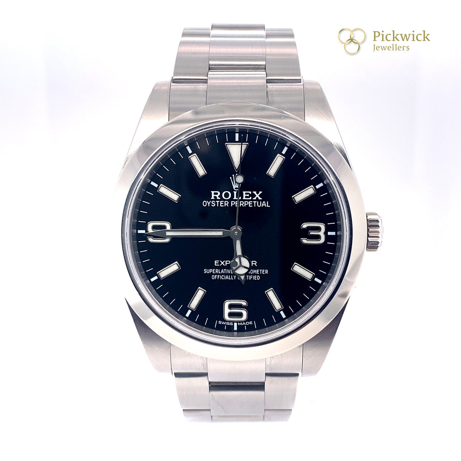 Pre-Owned Stainless Steel Explorer Rolex (Gents)