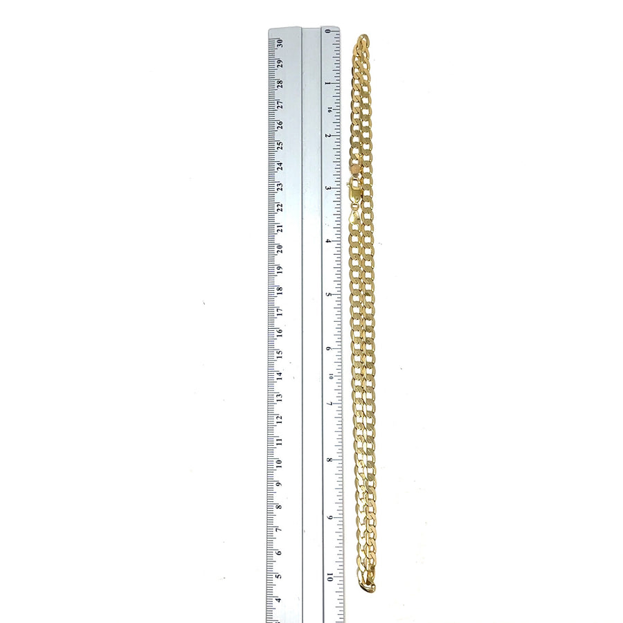 9ct Yellow Gold Curb Chain (21")