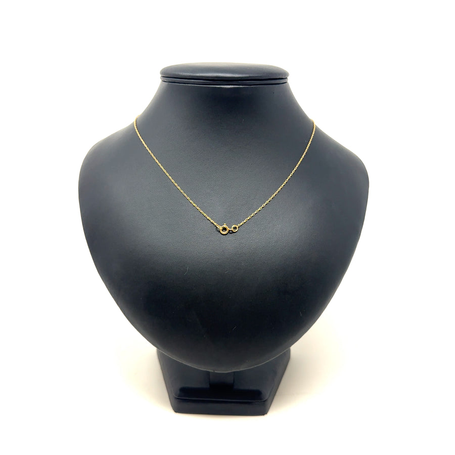 14ct Yellow Gold Diamond Cross Pendant and Fine Chain (20")