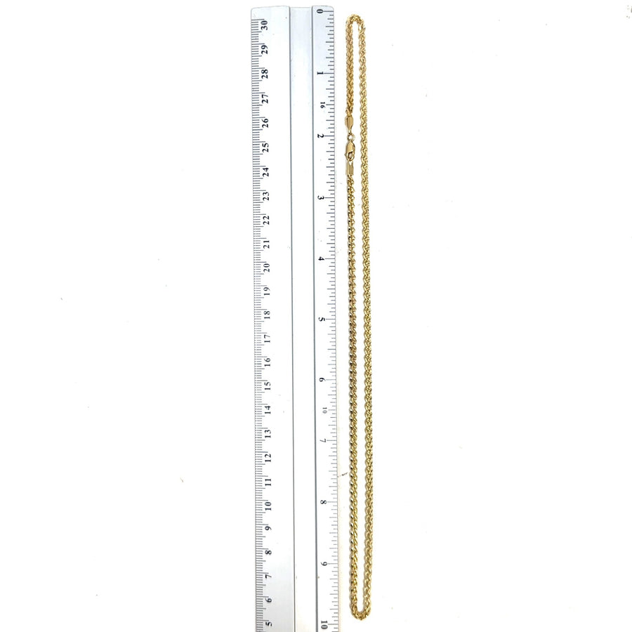 9ct Yellow Gold Fancy Link Chain (20")