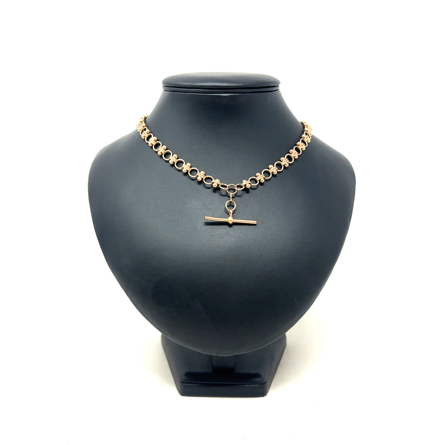 9ct Rose Gold Albert Chain (20")