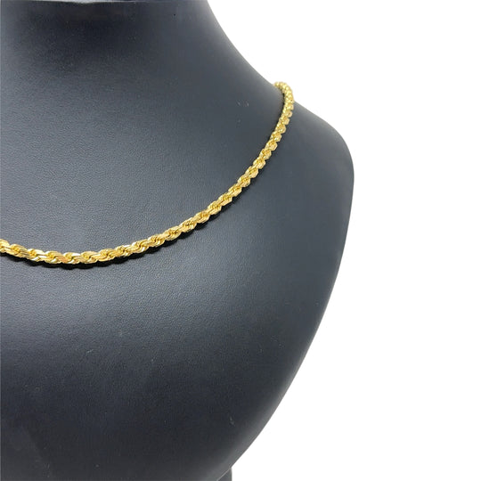 9ct Yellow Gold Twist Chain (22")