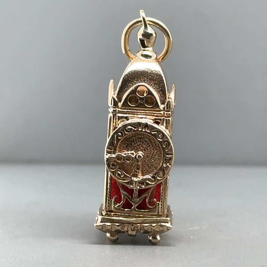 9ct Yellow Gold Clock Charm