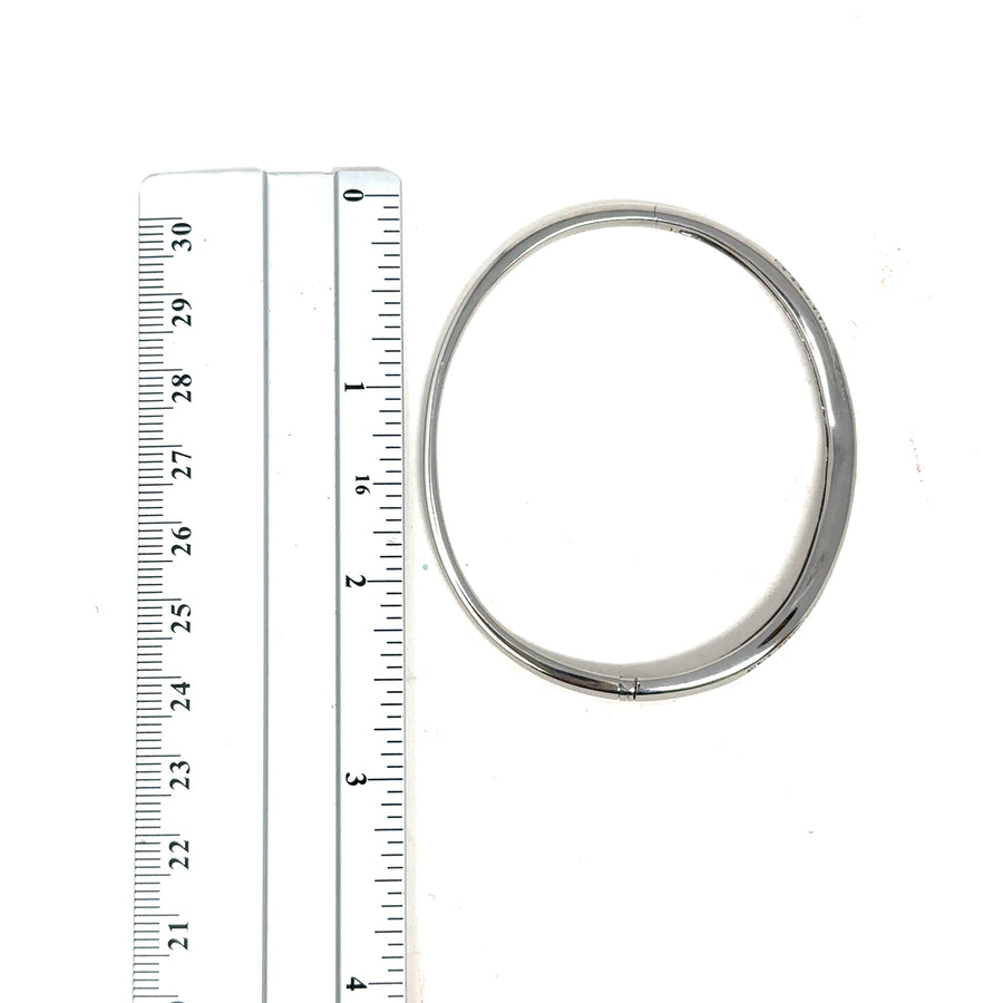 18ct White Gold Diamond Bangle (c. 0.50ct)