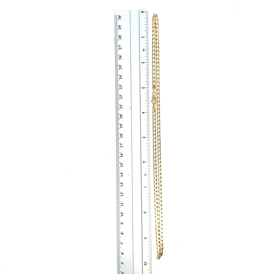 9ct Yellow Gold Curb Chain (20")