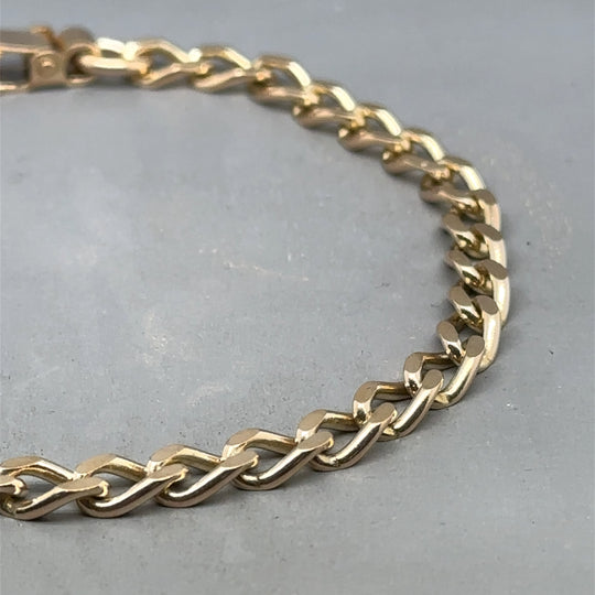 9ct Yellow Gold Curb Bracelet