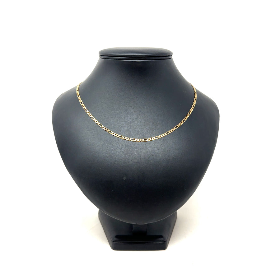 9ct Yellow Gold Figaro Chain (18")
