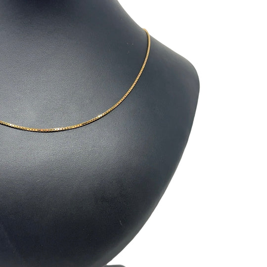 9ct Yellow Gold Box Chain (24")