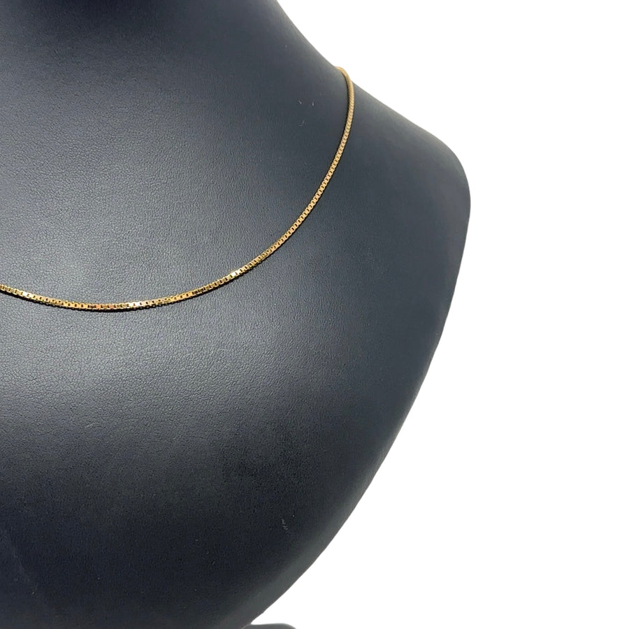 9ct Yellow Gold Box Chain (24")