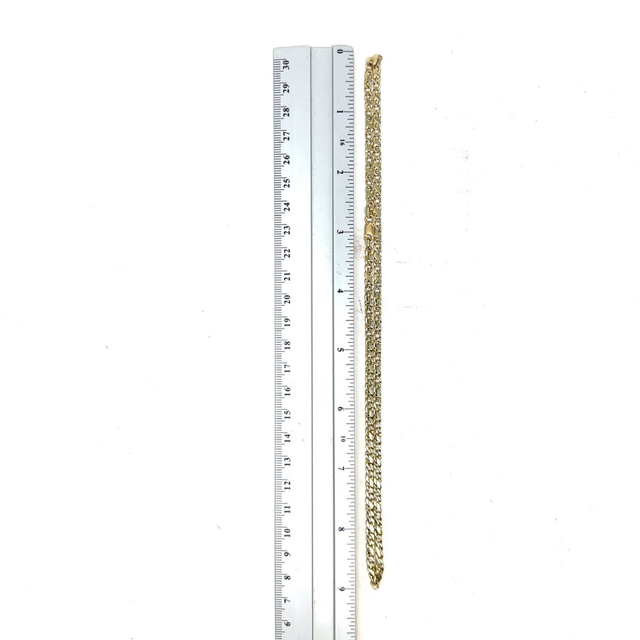 9ct Yellow Gold Fancy Link Chain (18")
