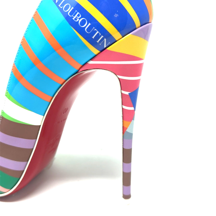 Pre-Owned Christian Louboutin So Kate Multi Colour Heels - UK Size 6 1/2 (EU 40)