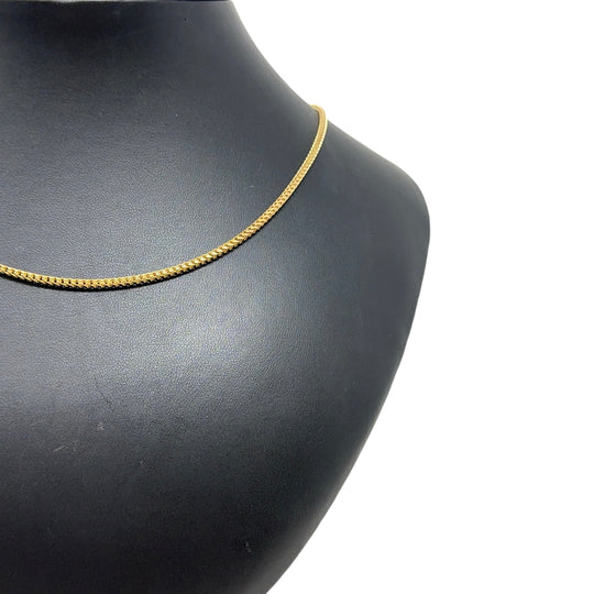 9ct Yellow Gold Box Chain (18")