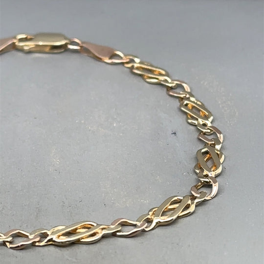 9ct Yellow Gold Fancy Celtic Link Bracelet