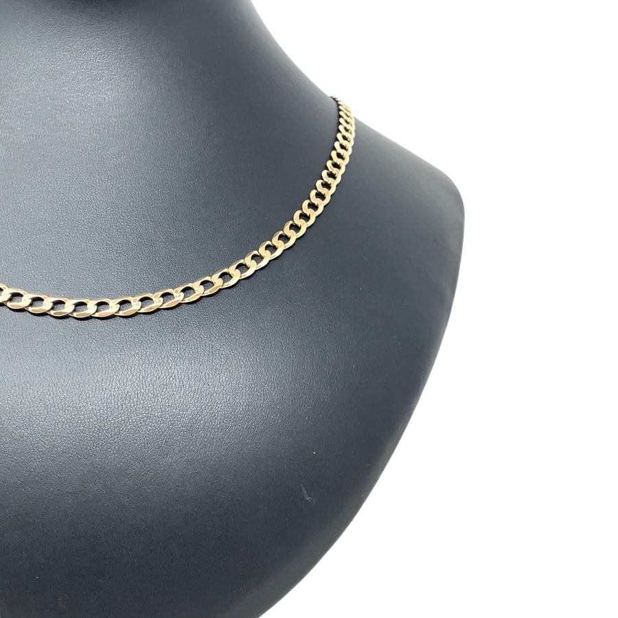 9ct Yellow Gold Curb Chain (19")