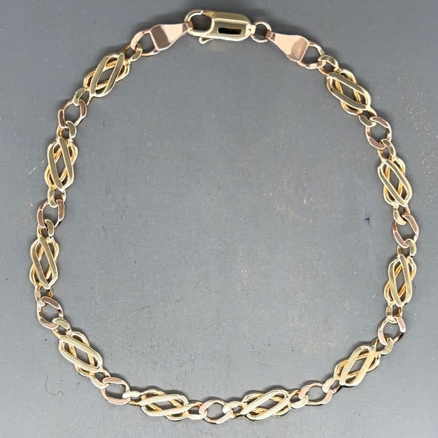 9ct Yellow Gold Fancy Celtic Link Bracelet