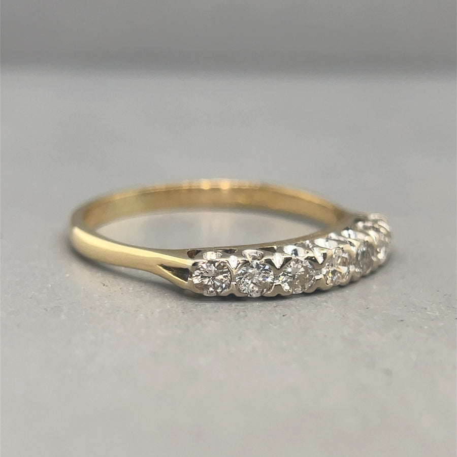 18ct Yellow Gold Diamond Ring (c. 0.30ct) - Size L 1/2