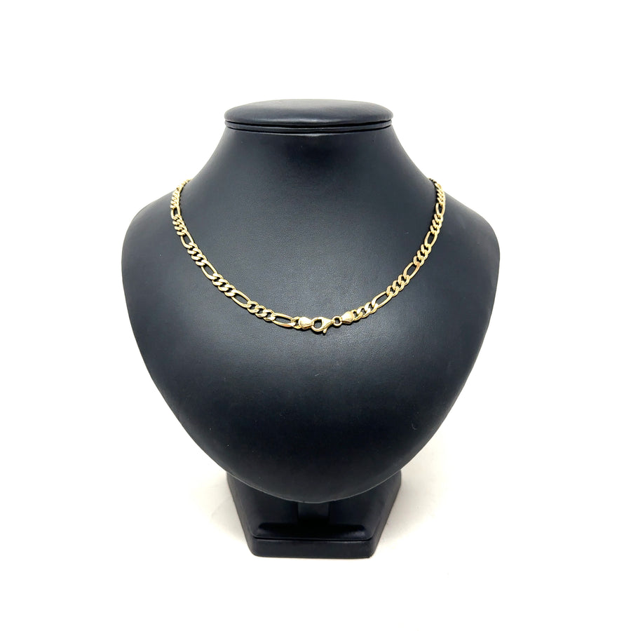 9ct Yellow Gold Figaro Chain (20")