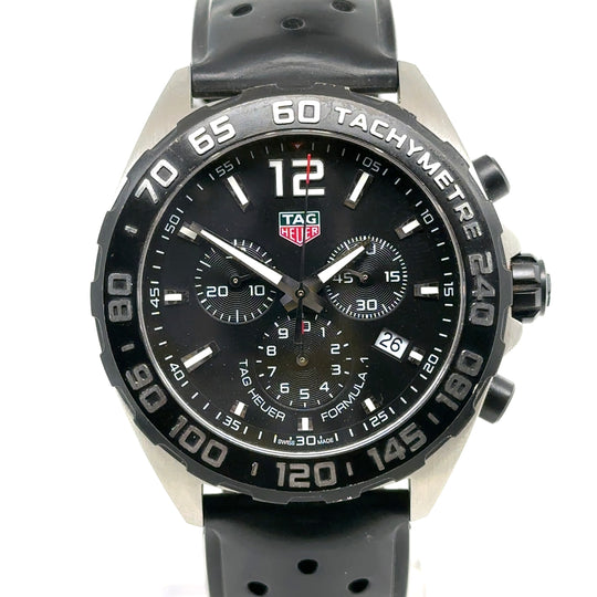 Pre-Owned Stainless Steel and Rubber Strap Formula 1 Chronograph Tag Heuer Watch (Gents)