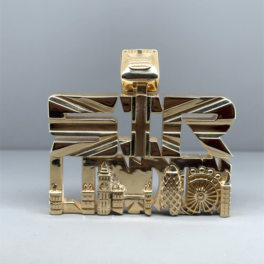 9ct Yellow Gold Sir London Pendant