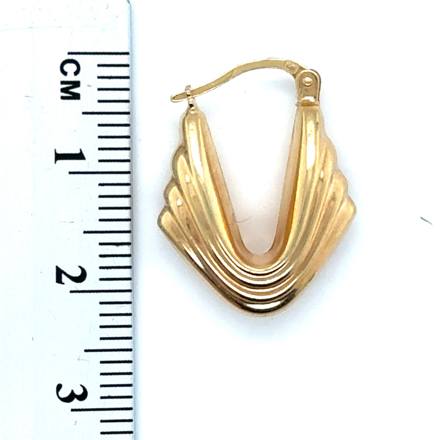9ct Yellow Gold Hoop Earrings