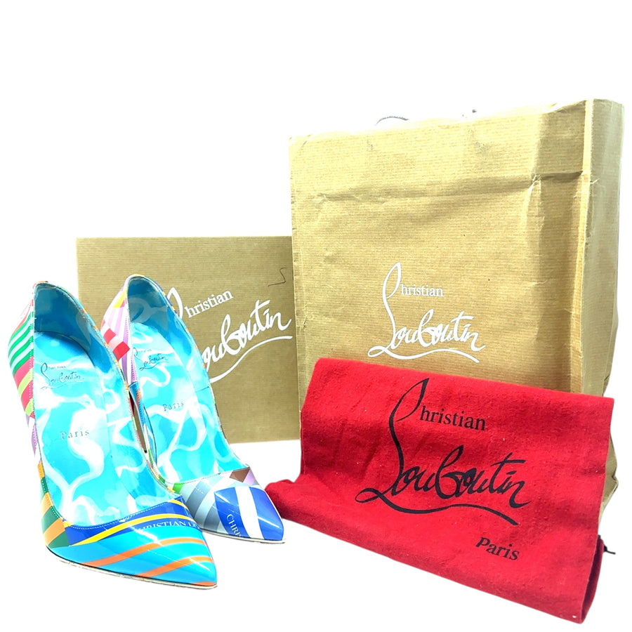 Pre-Owned Christian Louboutin So Kate Multi Colour Heels - UK Size 6 1/2 (EU 40)
