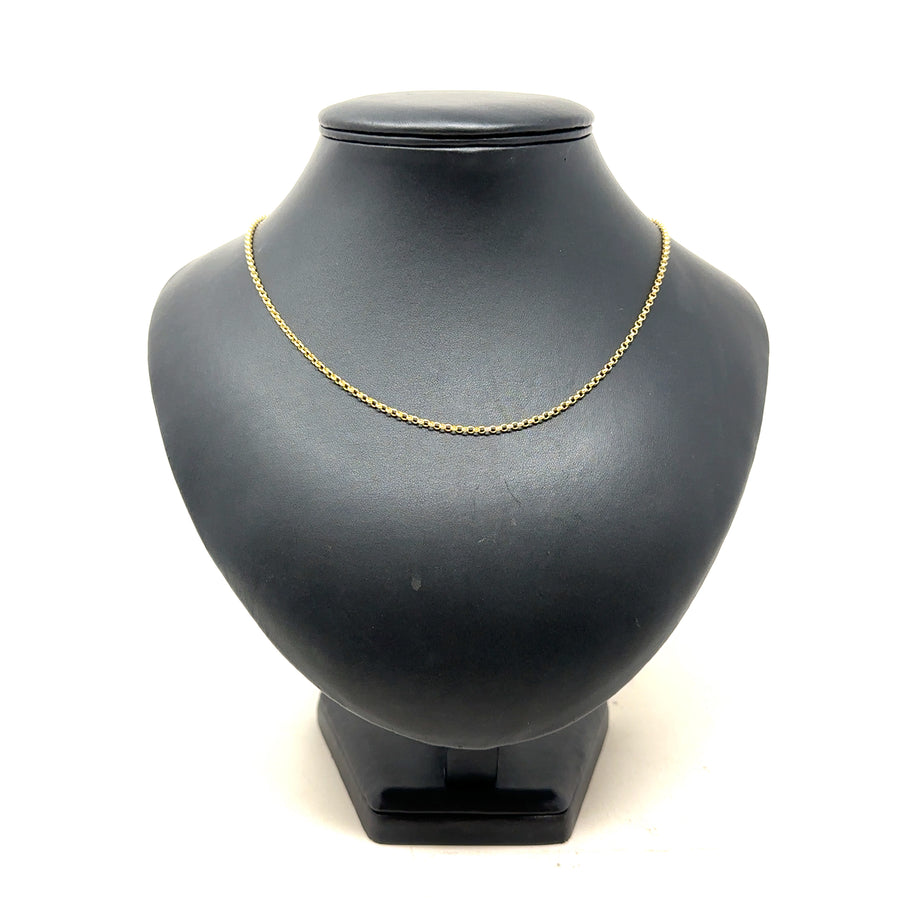 9ct Yellow Gold Fine Belcher Chain (30")