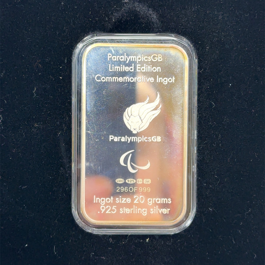 Limited Edition Sterling Silver Team GB and Paralympics Commemorative Ingots Set