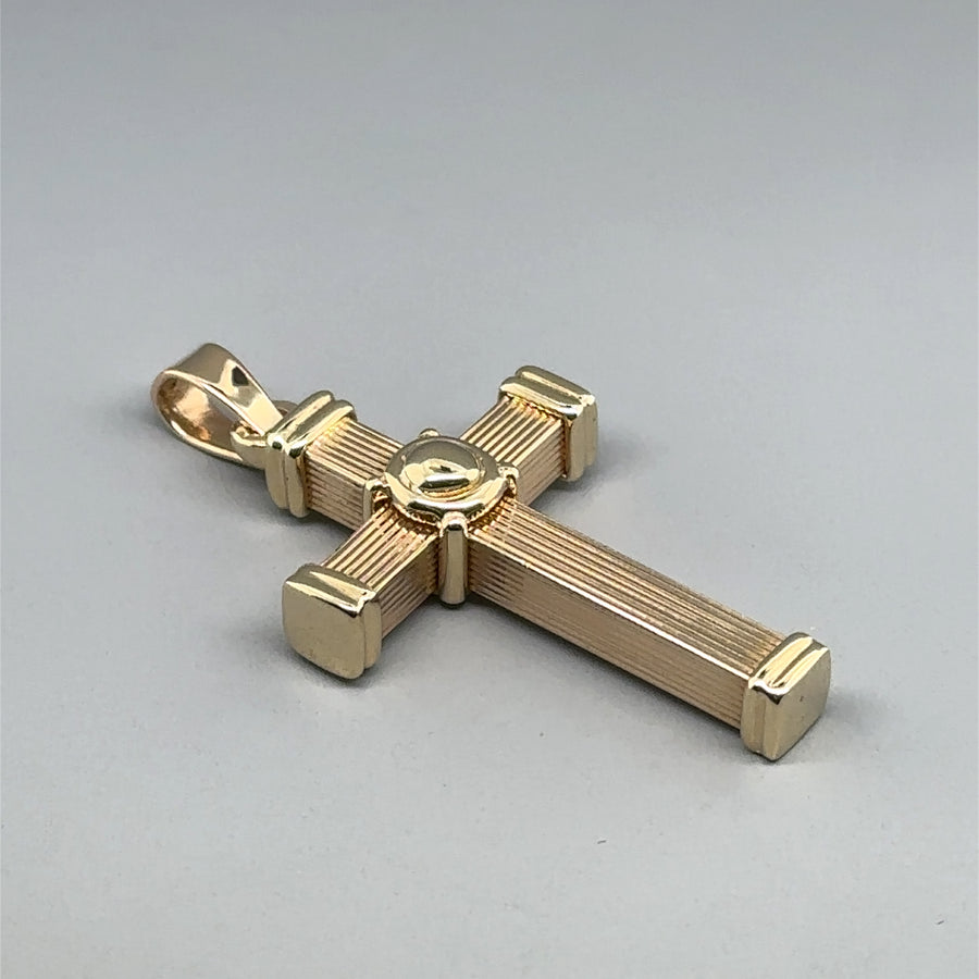 9ct Yellow Gold Cross Pendant