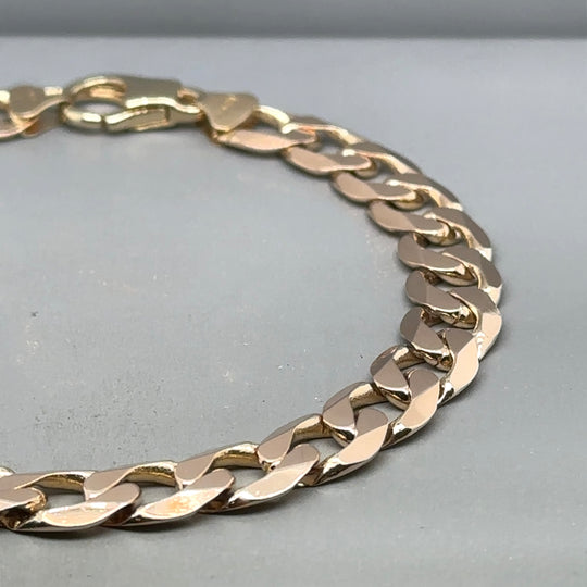 9ct Yellow Gold Curb Bracelet