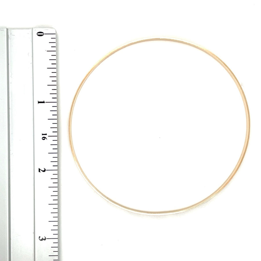 9ct Yellow Gold Patterned Bangle
