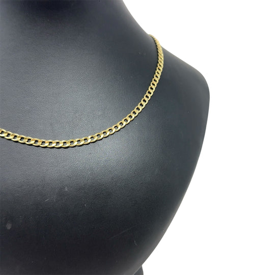 9ct Yellow Gold Curb Chain (18")