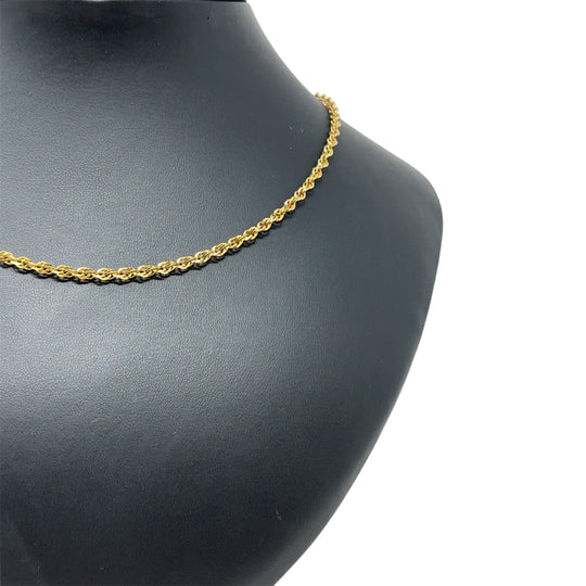 9ct Yellow Gold Fancy Link Chain (18")