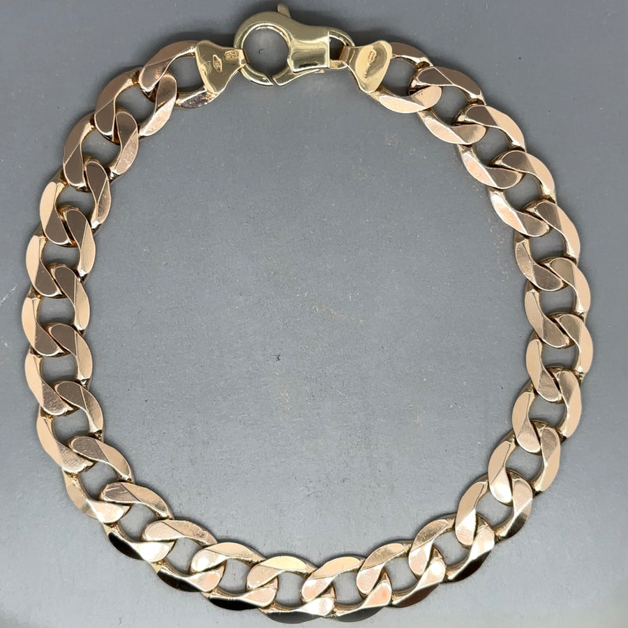 9ct Yellow Gold Curb Bracelet