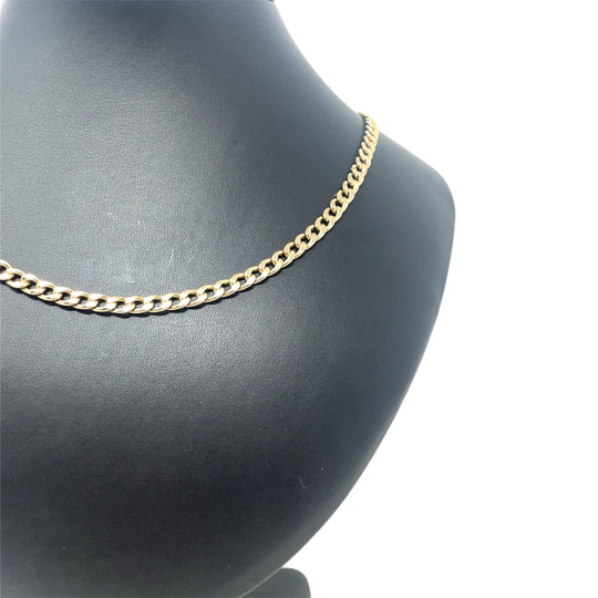 9ct Yellow Gold Light Curb Chain (24")