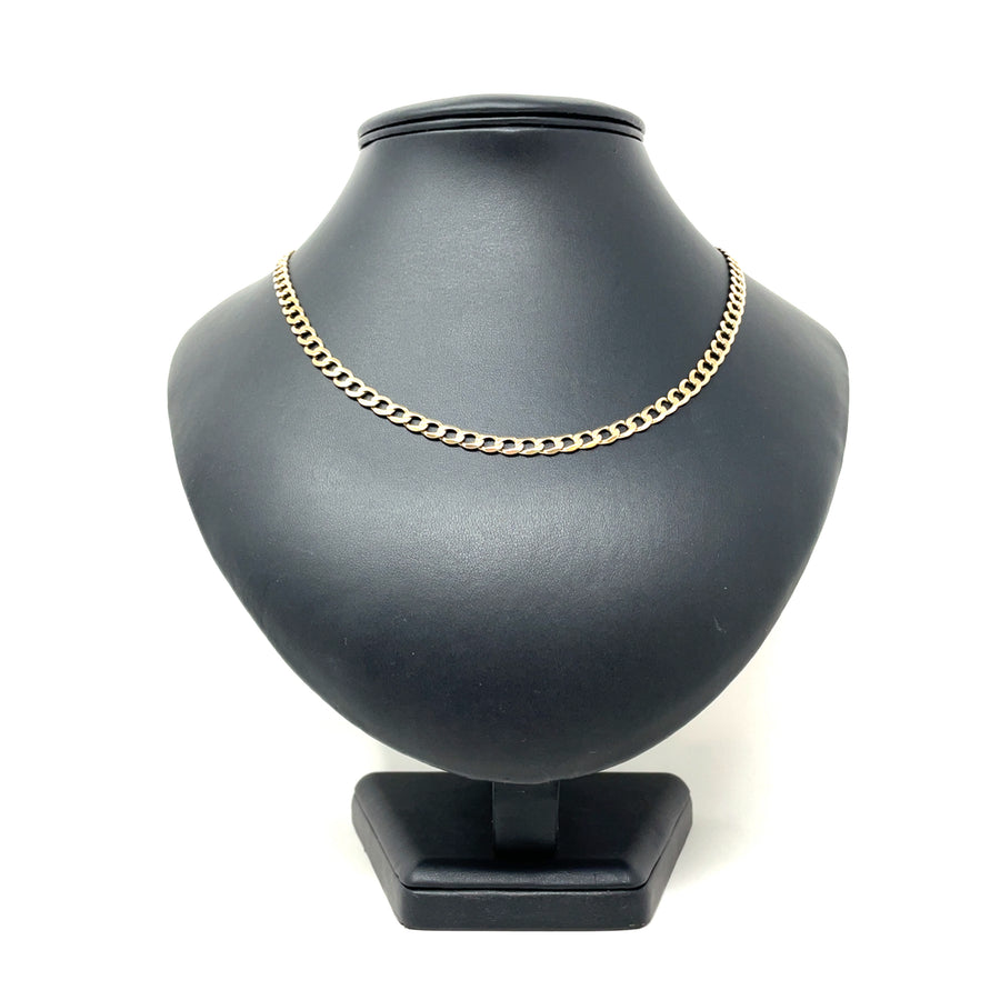 9ct Yellow Gold Curb Chain (19")