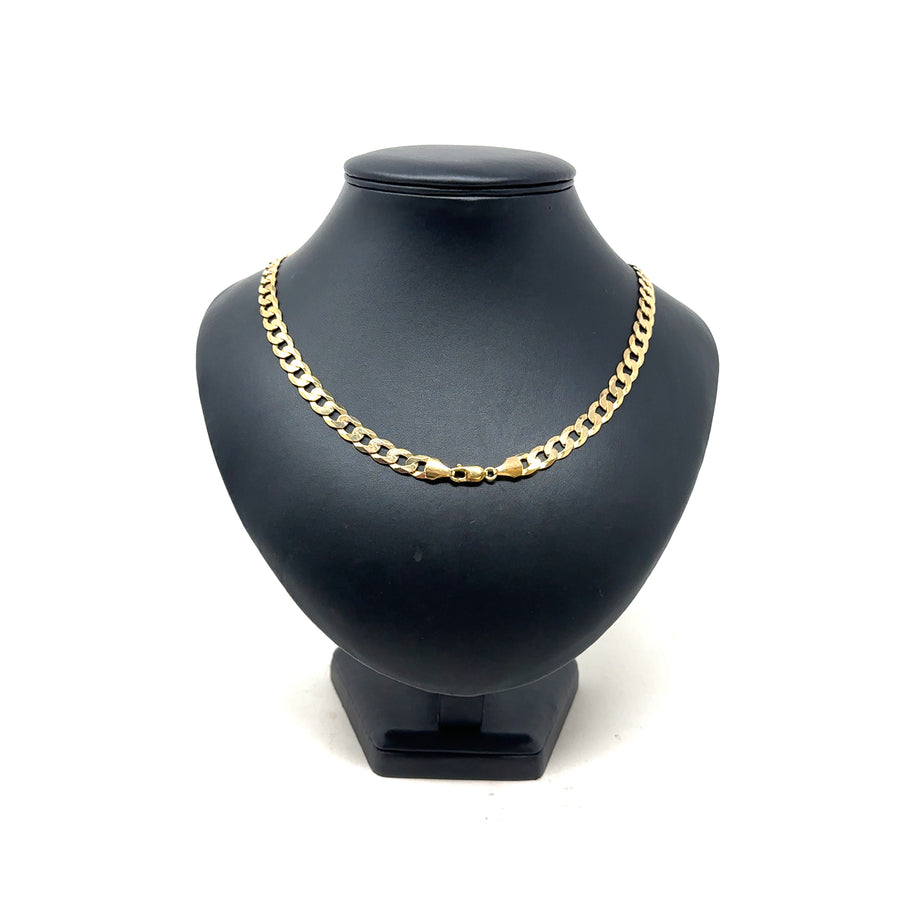 9ct Yellow Gold Curb Chain (24")