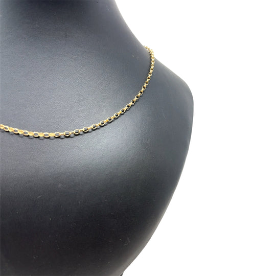 9ct Yellow Gold Fine Belcher Chain (18")